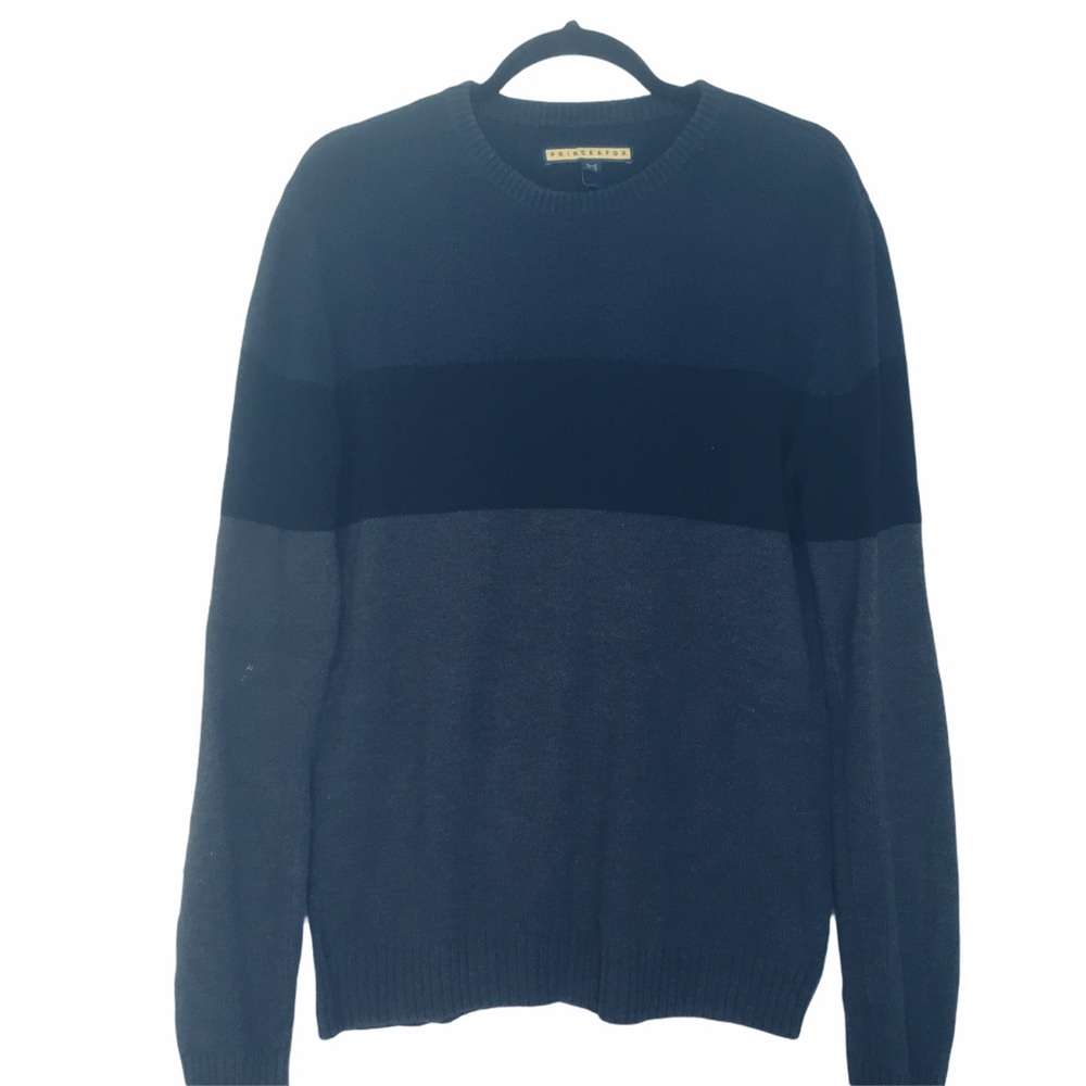Prince & Fox Mens Striped Crewneck Sweater. Sz. S